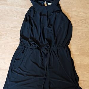Black onesie size large jumpsuit